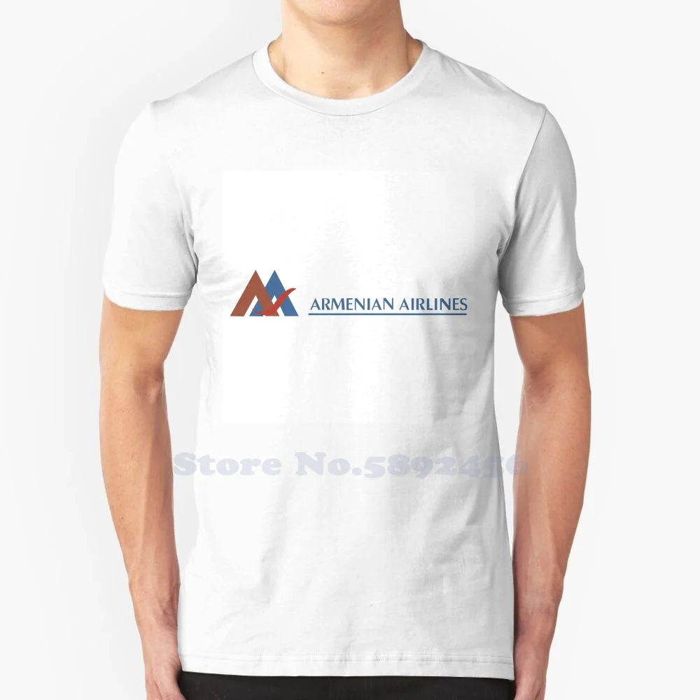 Armenian Airlines Brand Logo High-Quality T Shirts Fashion 100% Cotton T Shirt New Graphic Tee