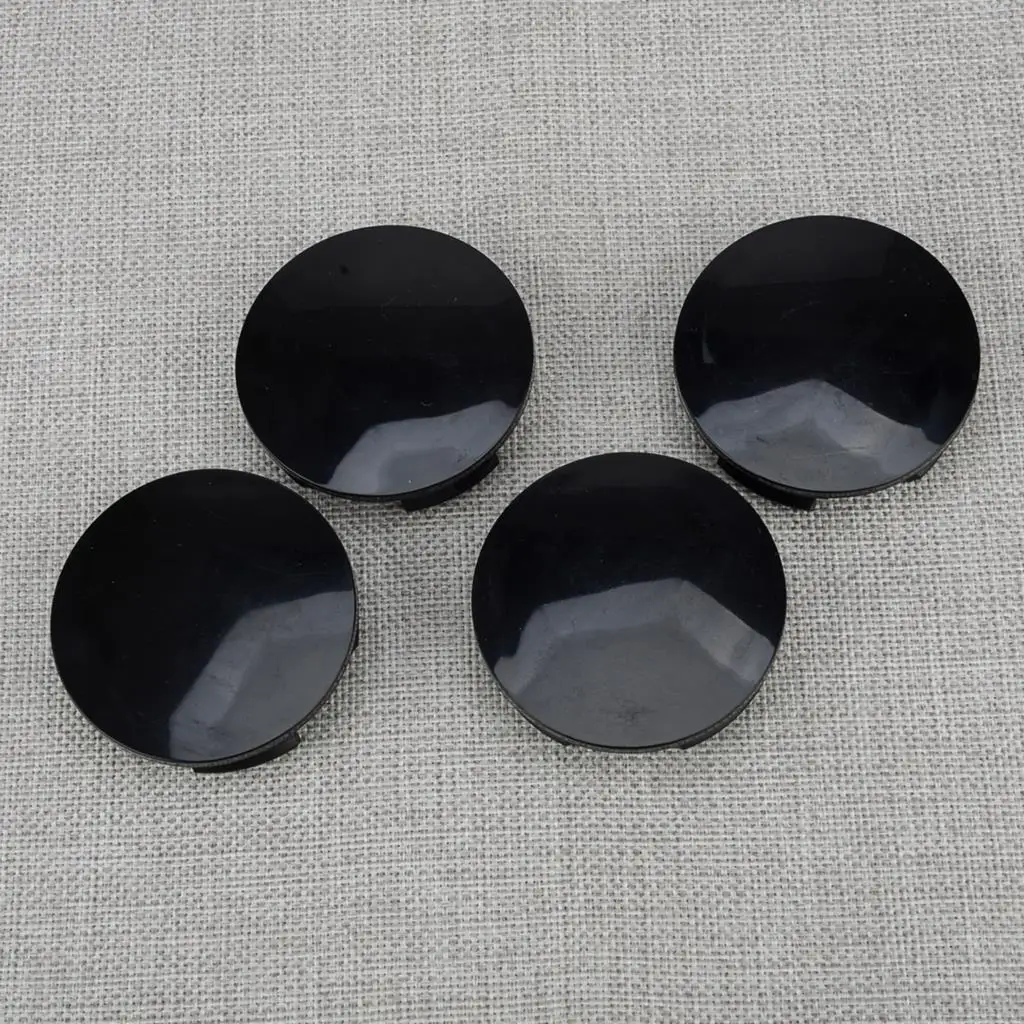 4 stücke 57mm Universal Auto Rad Center Hub Cap Abdeckung Schwarz ABS – Detail 6