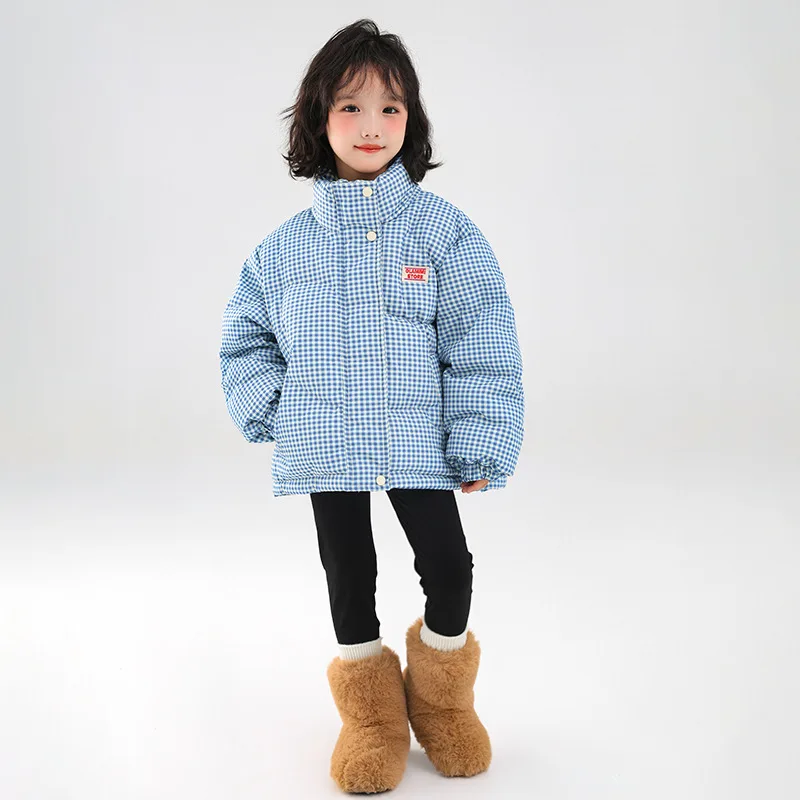 الأطفال رشاقته معطف الفتيات سترة دافئة الشتاء القطن وسادات مبطنة الخريف الاطفال طويلة الأكمام ملابس خارجية في سن المراهقة سستة القمم 5-14Y #5