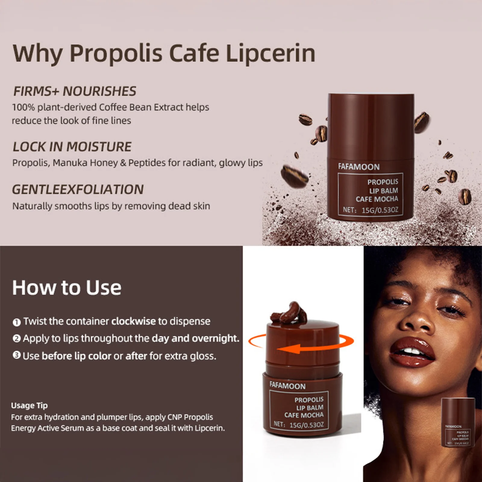 15 جرام بلسم شفاه مرطب بالعسل زيت شفاه سائل يدوم طويلاً لتنعيم خطوط الشفاه وإصلاح الشفاه ملحقات العناية اليومية بالبشرة #6