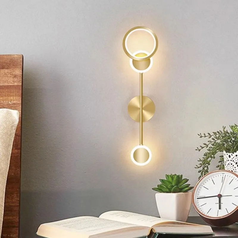 Imagem -03 - Nordic Bedside Lâmpada de Parede para Sala de Estar Quarto Corredor Interior Wall Mount Luzes Led tv Fundo Sconce Lamp Home Decor