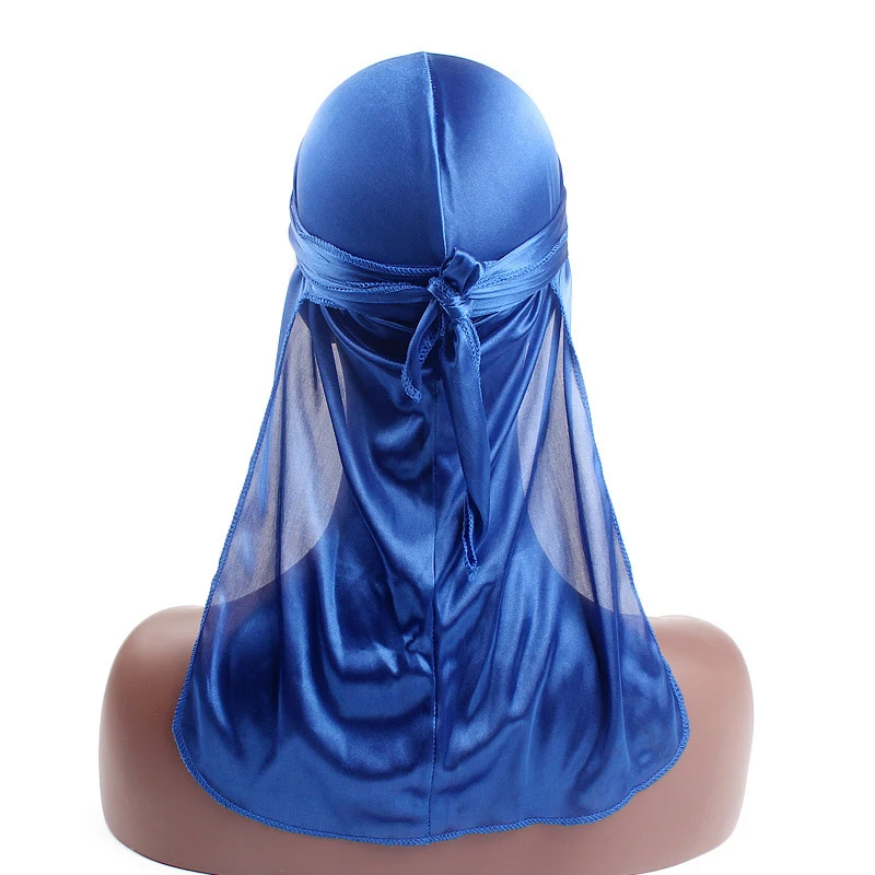 

Satin Durag Women Men Headscarf Turban Long Tail Head Scarf Doo Rag Hijab Bonnet Hat Sports Outdoor Hijab Bandanas Headband Cap