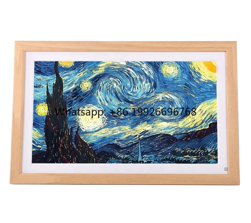 15.6 Inches with Stereo Speakers NO Wifi Needed Modern Elegant High Resolution IPS Digital Photo Frame