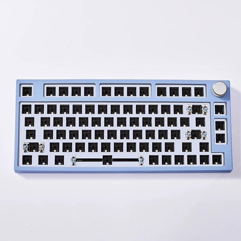 Keydous NJ80 AP Mechanical Keyboard Kit Tri-mode 2.4g Wireless Bluetooth Keyboard Hot Swap PCB 4800mAh Battery 80% Layout