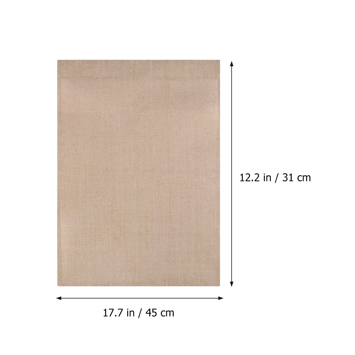 Blank Garden Flag Jute Yard Flag DIY Garden Flag for Festival Wedding Party Decor (Rectangle) garden flags