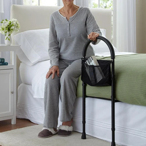 Patient Bedside Elderly Bed Guardrail Auxiliary Get up Home Armrest Stand up Elderly Supplies Power Support Rack