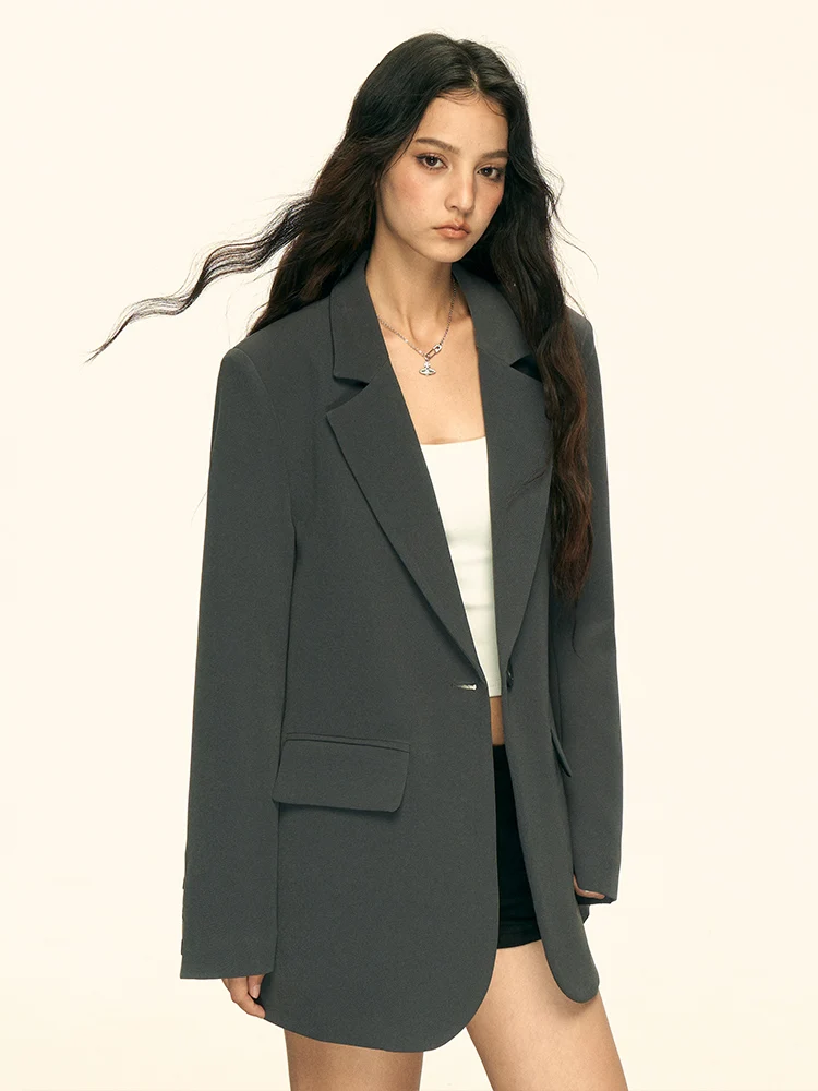 

Aaisup ey костюм Jaet женский свободный повседневный осенний корейский костюм без железа универсальный качественный костюм для поездок на работу длинное пальто све