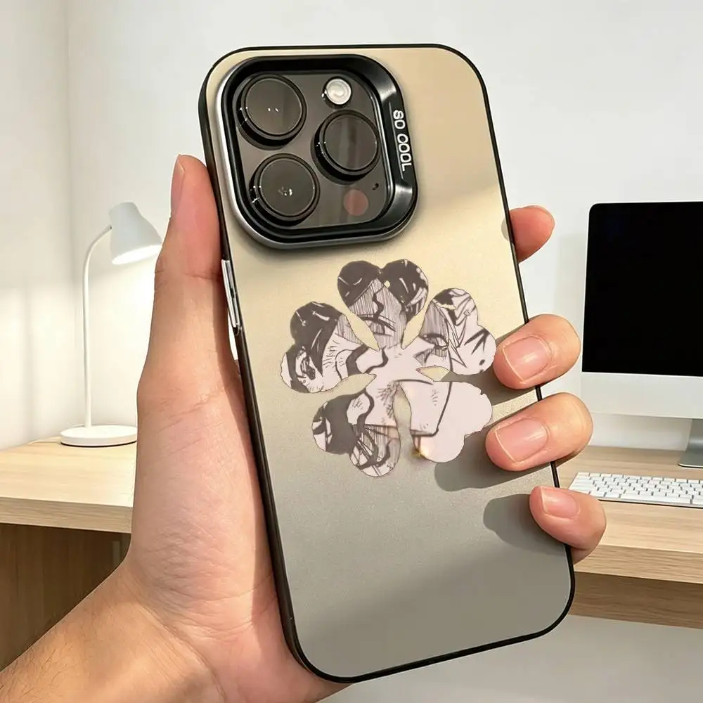 Anime Black Clover  Phone Case For iPhone 17,16,15,14,13,12,11 Plus,Pro Max,XS,Colorful Silver Phone case Funda