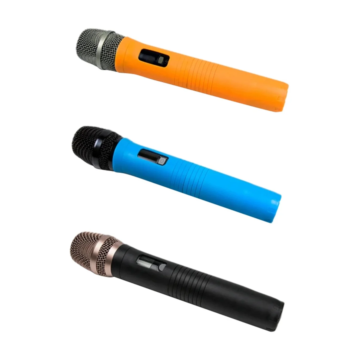 SMIEA Custodia protettiva elastica per microfono wireless Custodia protettiva per maniglia colorata Protezione anticaduta per accessori scenici Ktv B