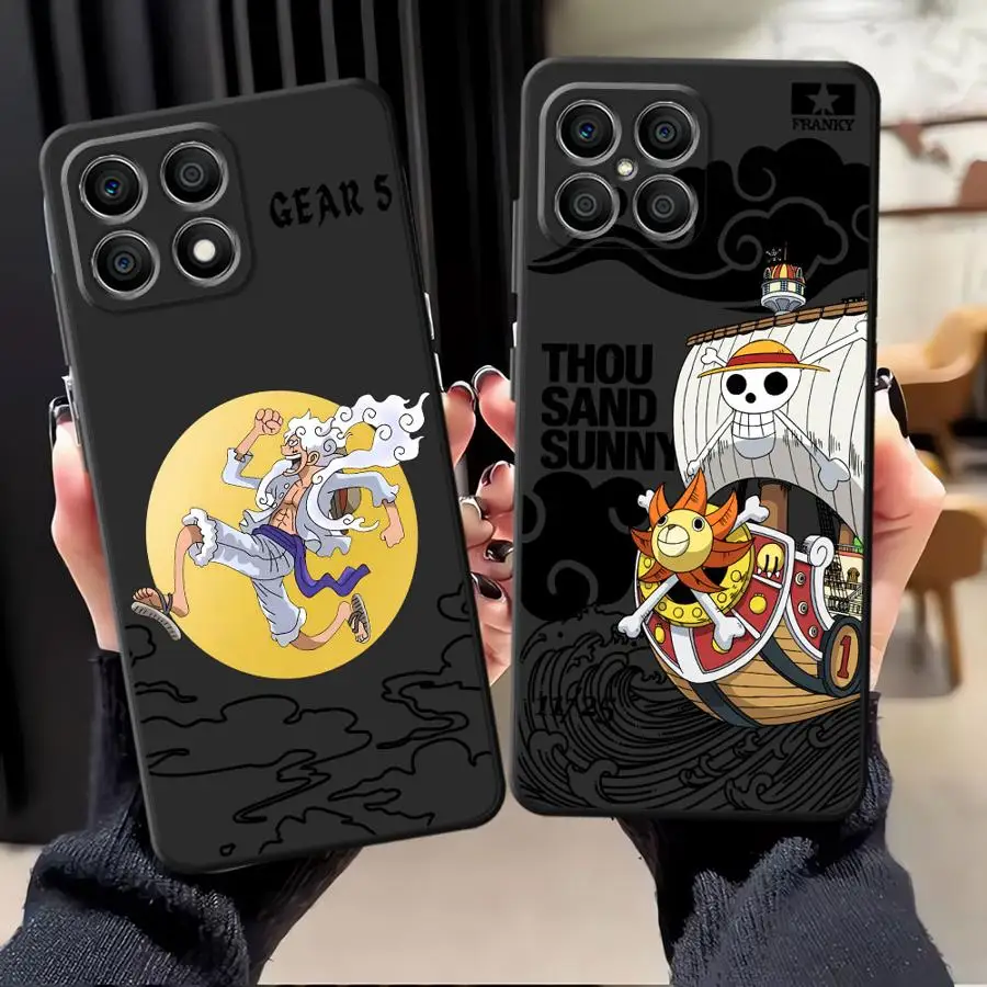 

Чехол для Honor X7a X8 X9 8X X9c 90 Lite 70 X7 X9a Мягкая задняя крышка для телефона One Piece Luffy S Pirate Ship