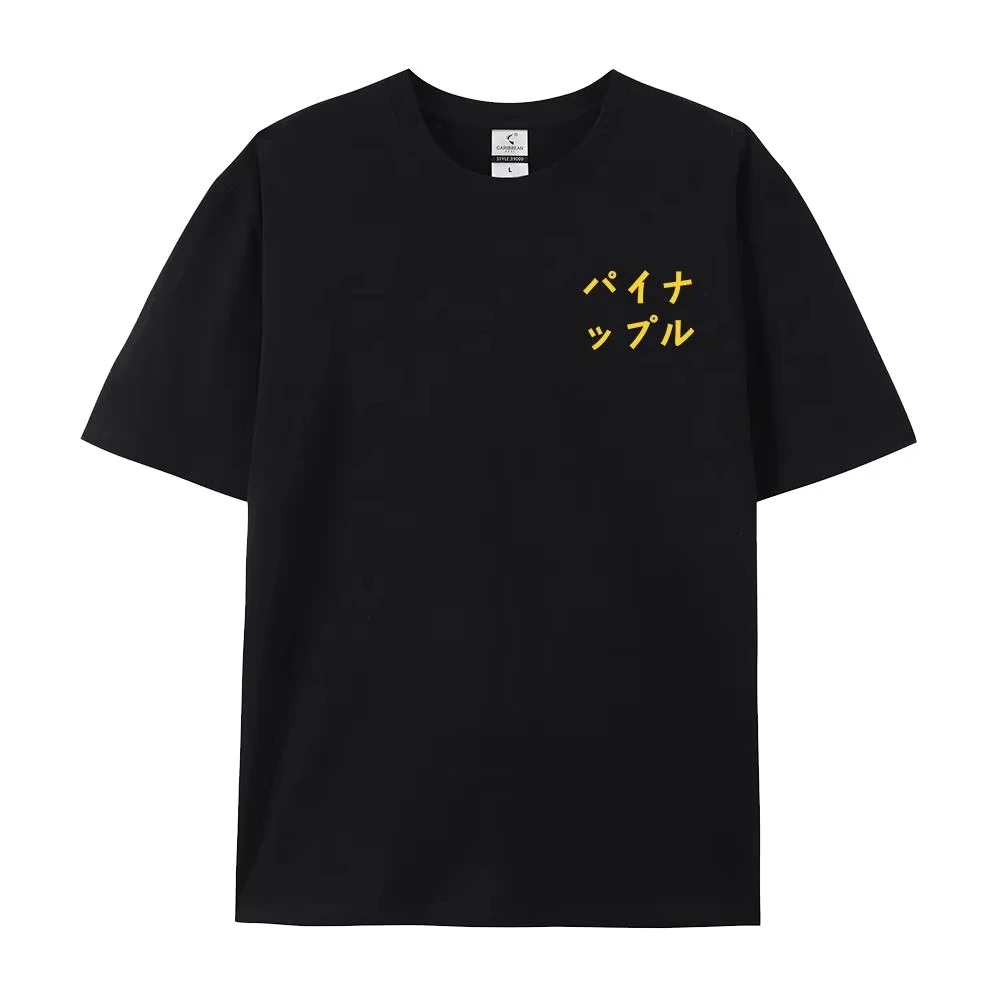 2026 Fresh Pineapple Juice Time Is A Bird For Ever On The Wing Men T-Shirts Clothes Loose Oversize T Shirt Casual Tee Cotton Top