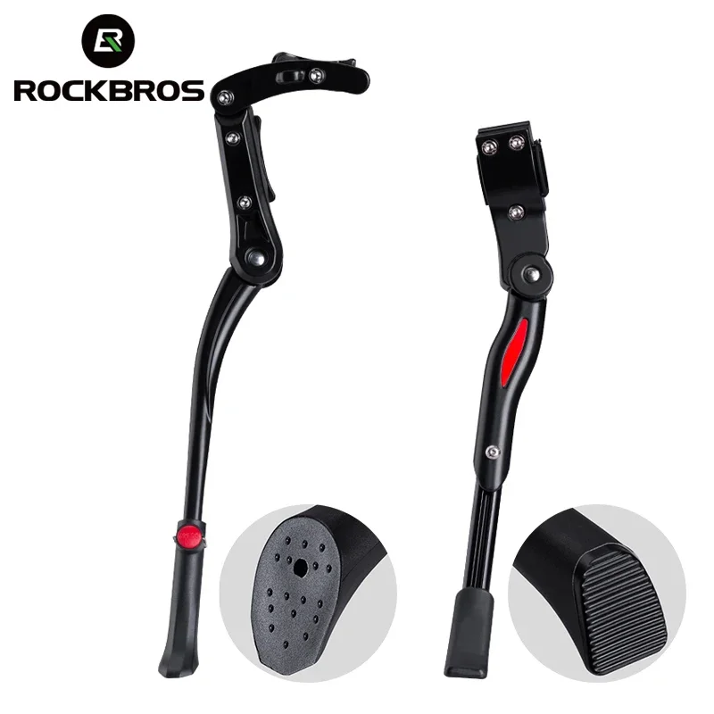 

ROCKBROS Bicycle Kickstand Parking Cycling Adjustable MTB Road Racks Bike Support Side Kick Stand Foot Brace Accessories