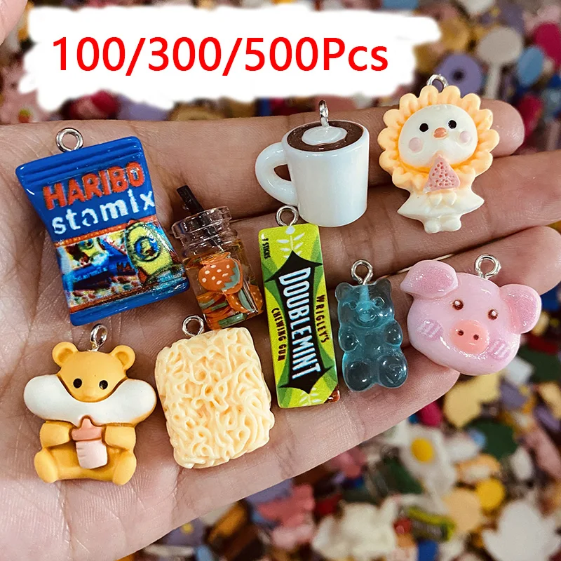 مجموعة دلايات راتنج فاكهة حيوانات كرتونية ، قرط ذاتي الصنع ، سوار ، قلادة ، صناعة ، بيع بالجملة ، دلايات من من المجوهرات ، من من من من من من من صوفي