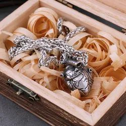 Fashion Hip Hop Heart Necklace Stainless Steel For Men and Women Punk Vintage Biker Pendant Charm Lucky Heart Jewelry Gifts
