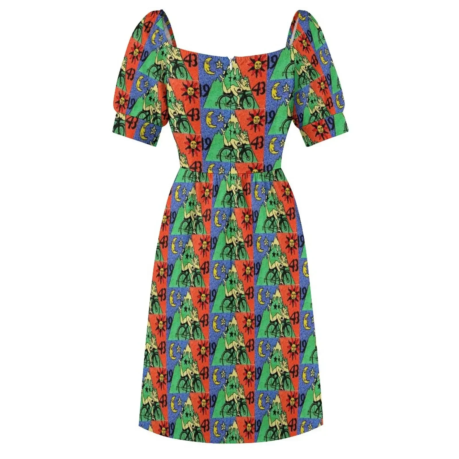 Bike Day Short-Sleeved Dress Clothing Beachwear Dress for girls
