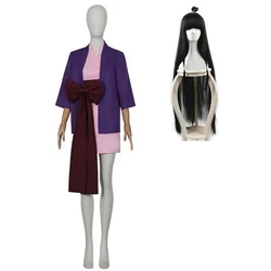 SingXeng Anime Ace Attorney Cosplay Maya Fey Cosplay Costume Girl Kimono Uniform
