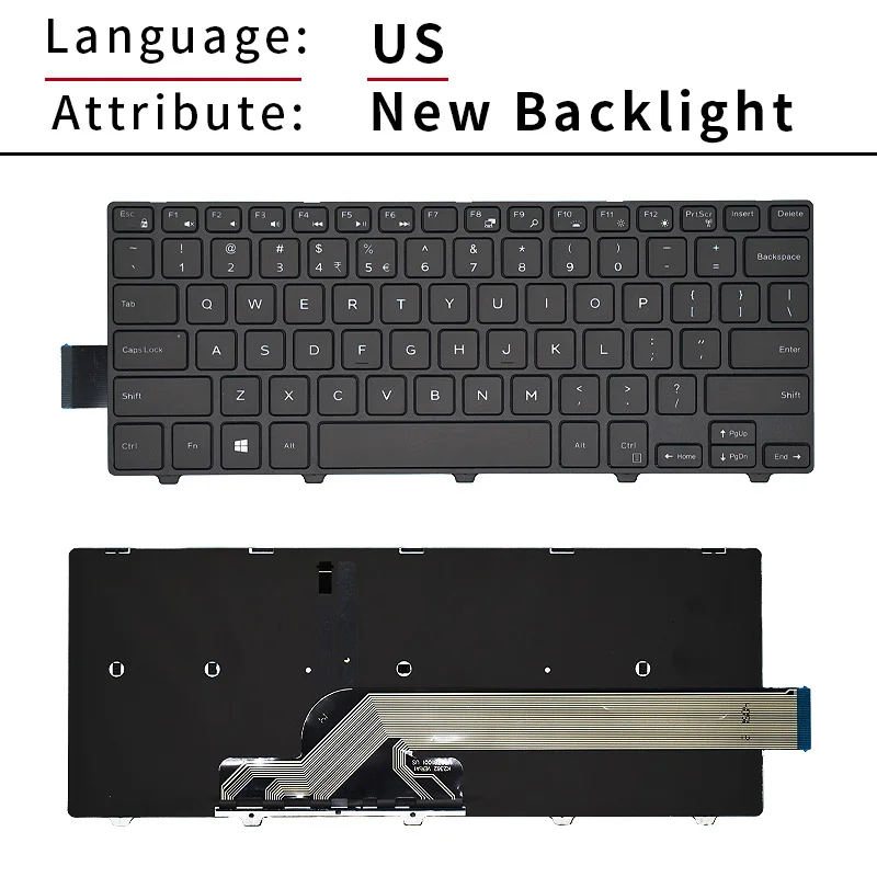 NEW Latin Spanish keyboard For Dell Inspiron 14 3000 series 3452 3441 3442 5447 3458 14-3000 Laptop Latin keyboard