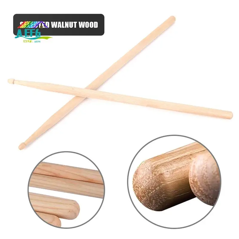 

AEF6-8Pcs Drum Stick 5A Hickory Wood Drum Sticks, High Quality, Durable With Carry Bag