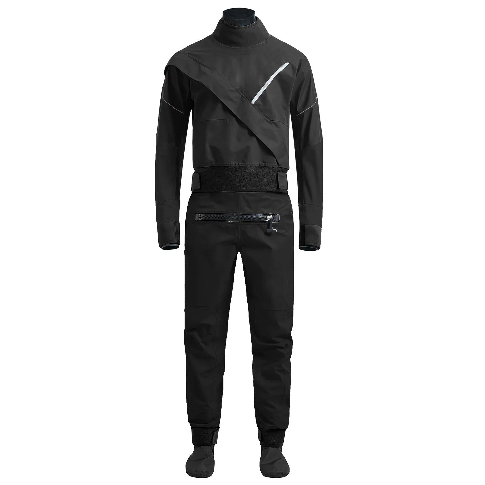 

Customization 3 Layer Waterproof Breathable Rowing Dry Suit Neutral Latex Neck Wrist Neckseal Neoprene Dry Suit