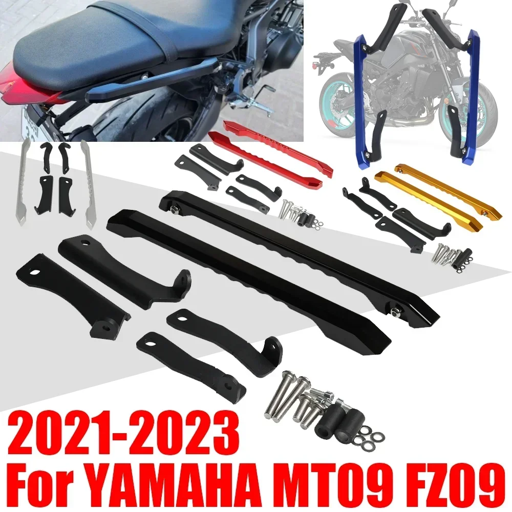 

For YAMAHA MT09 MT-09 FZ09 2021 - 2023 Accessories Rear Seat Pillion Passenger Handgrips Rail Handle Grab Bar Armrest Handrail