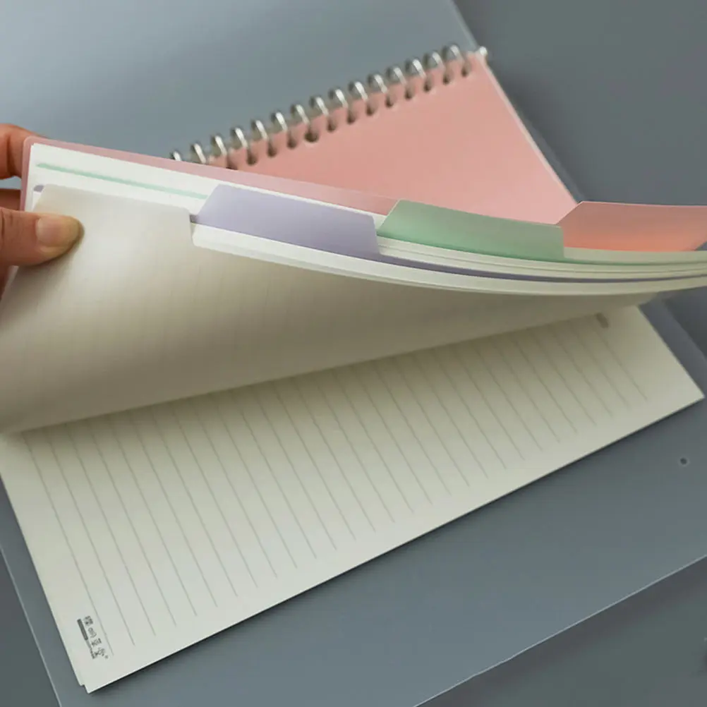 

20pcs Index Page Separator Tab Translucent Sticky Pp For Notebooks Files Books Planners Students School Supplies Book Tab Index