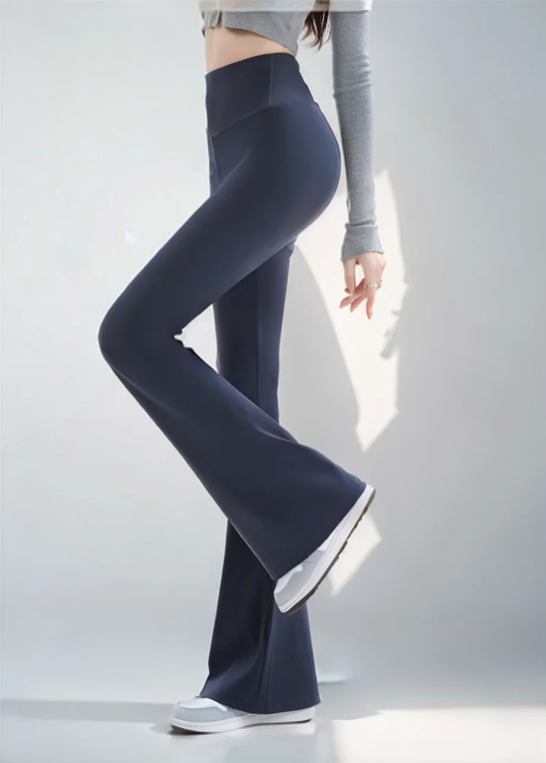 طماق النساء أربعة مواسم نمط اقتصاص أحدث رمادي فاتح نمط Harajuku الأخضر الترفيه شريط الطباعة الصوف مبطن Mujer #4