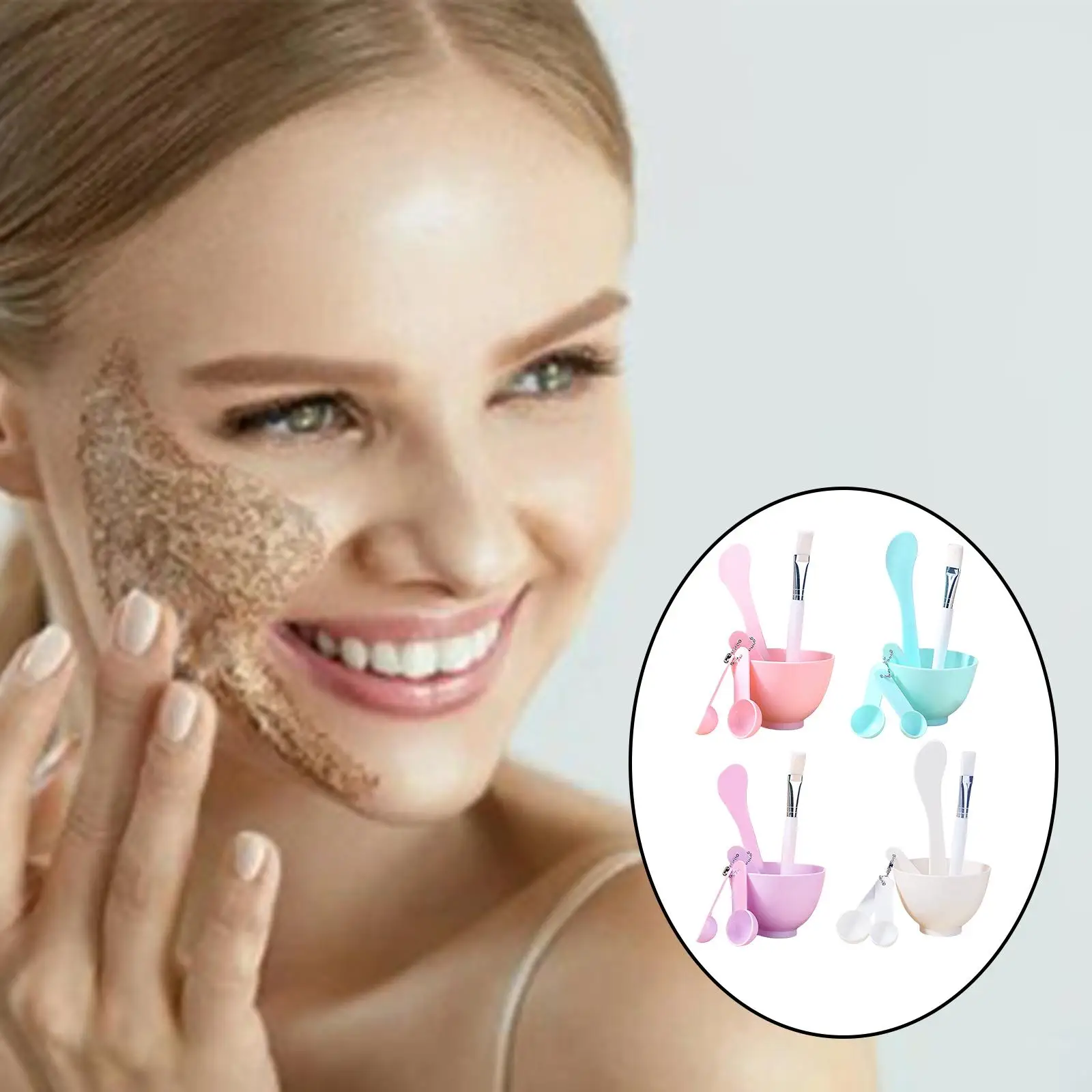 multifunctional Mixing Bowl Set Lightweight Skin-Friendly Supplies DIY Tool Girl Teenager