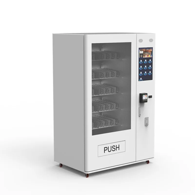 

24 Hours Vending Machines For Food And Drink Automatic Combo Card Reader Vending Machines