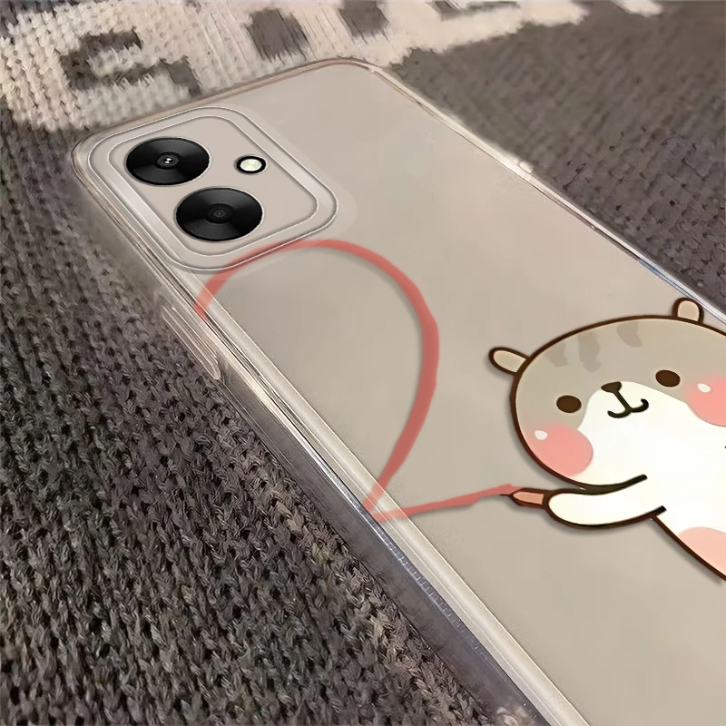 حافظة زوجين متطابقة وممتعة لهاتف Xiaomi Redmi Note 9 11 14 13 12 Pro Plus 10S 11S 8 12S 10Pro 10Lite غطاء شفاف