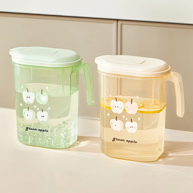 1pcs Refrigerator, cold water kettle, household food grade, high temperature resistant, large capacity, summer tea pot, beverage