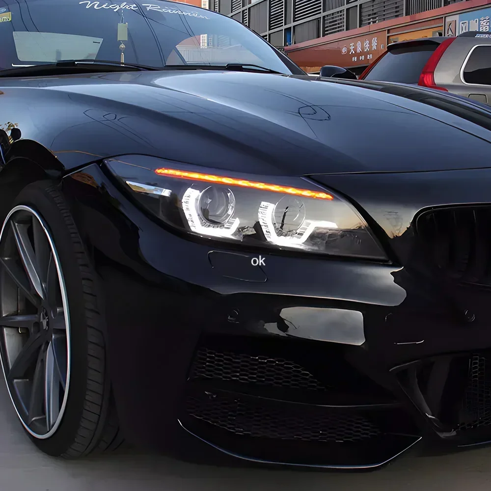 ل BMW Z4 E89 20i 23i 28i 30i 35i 2009-2016 LED سيارة الجبهة مصابيح الجمعية ترقية عالية الجودة DRL العارض عدسة الملحقات #4