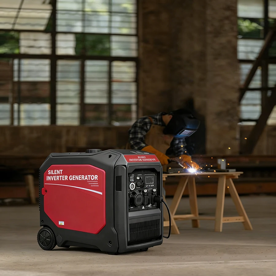 3500W 5000W Super Silent Portable Petrol Generator Inverter Air-Cooled Engine with Remote Start for Camping 220V 50hz Tool