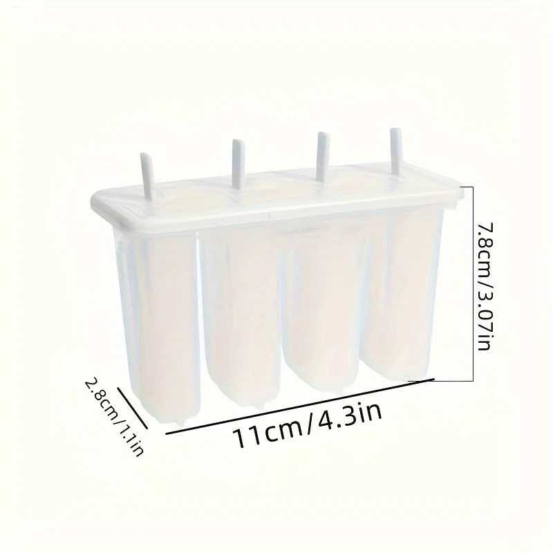 1pc Plastic Popsicle Mold - Reusable PP Ice Cream Mold for Homemade  Treats, Household Popsicle Maker, Safe Jelly Mold, Creative
