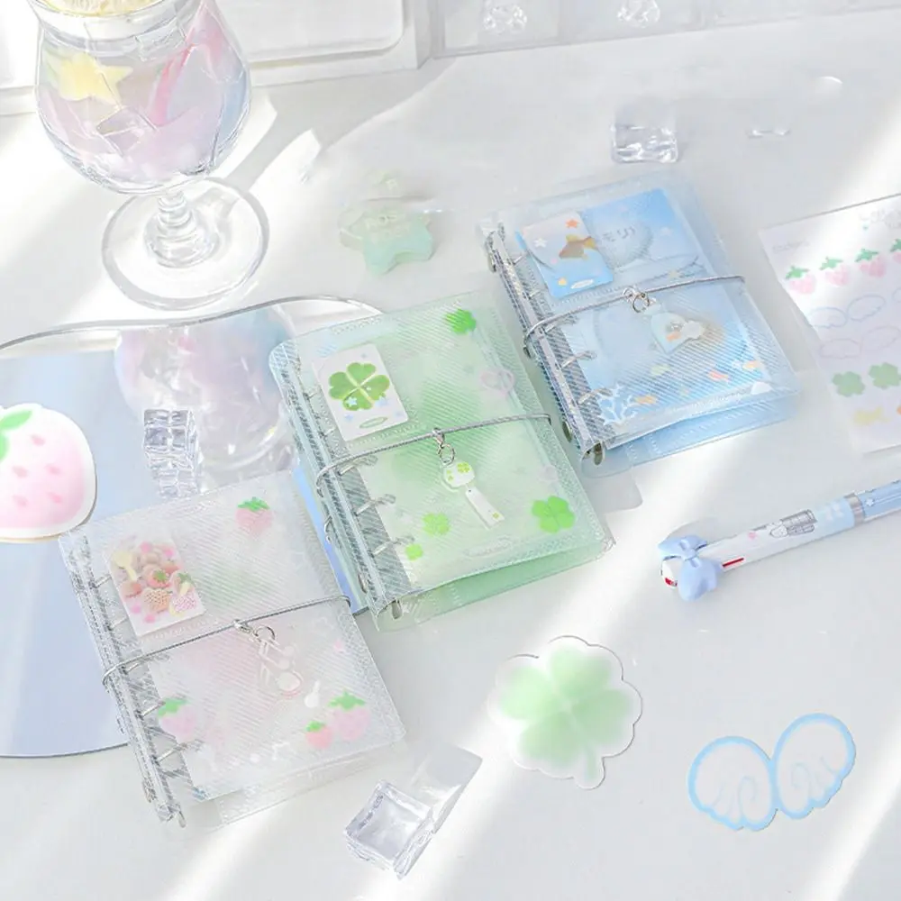 Learn Ledger Cartoon Loose-leaf Notebook Mini Portable Hand Account Book Diary Binder Hand Ledger Gift