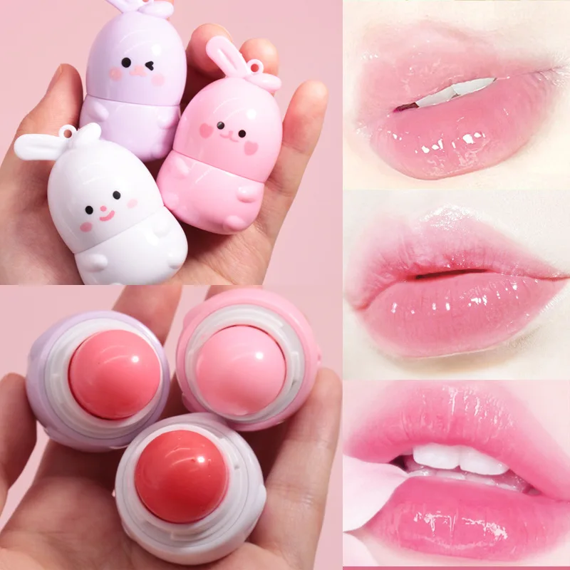 Goody Bunny Lippenbalsam Farbwechselnder Feuchtigkeitsspendender Reparierender Lippenstift Wasserfest Anti-Trockenheit Rissiger Lippenstift mit Farbwechsel bei Wärme