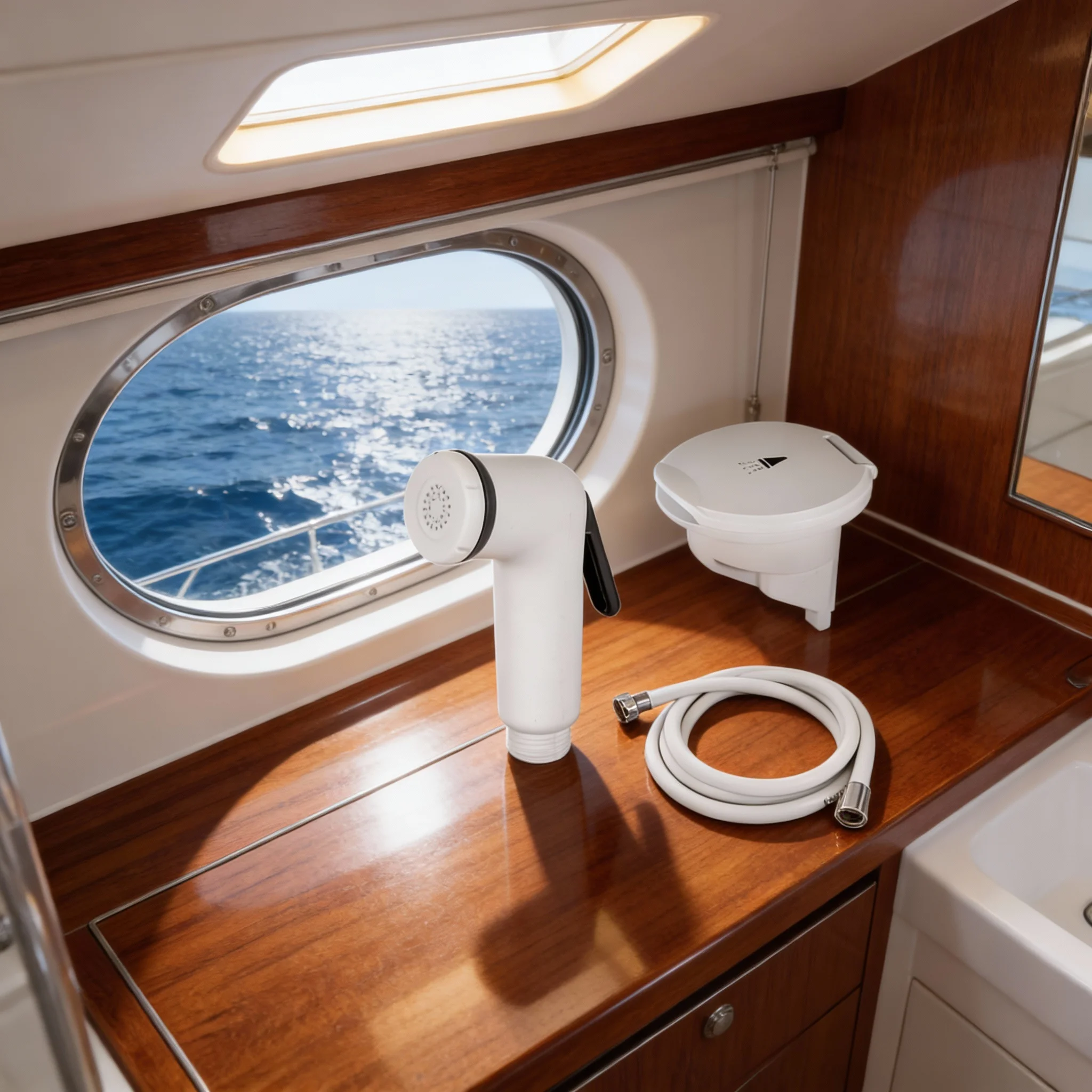 

Marine Shower Head Kit Retractable Water-saving And Pressurized Built In/Retractable Transom-Mounted Boat Shower Head With Hose