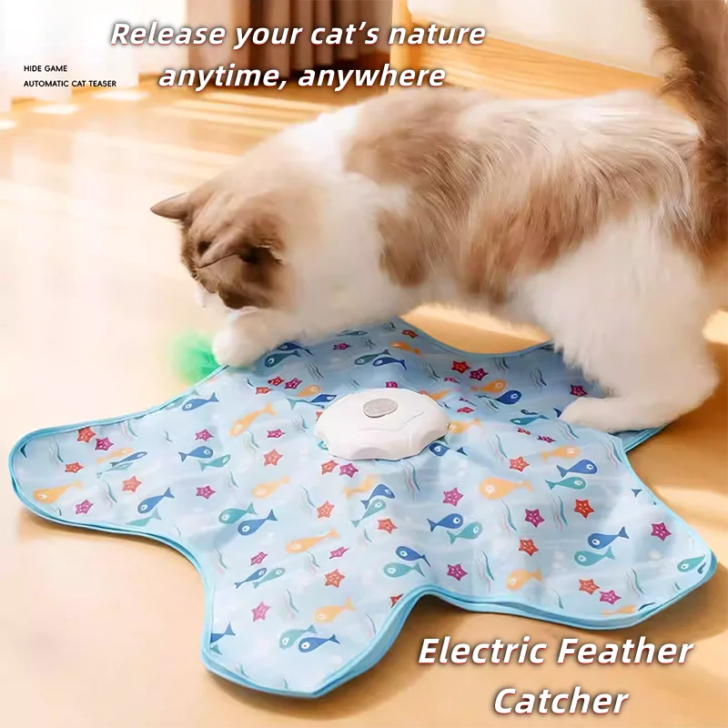 Jouet pour chat électrique, plateau tournant, auto-stimulant et soulageant l'ennui, bâton intelligent automatique pour chat, sport amusant, consommation