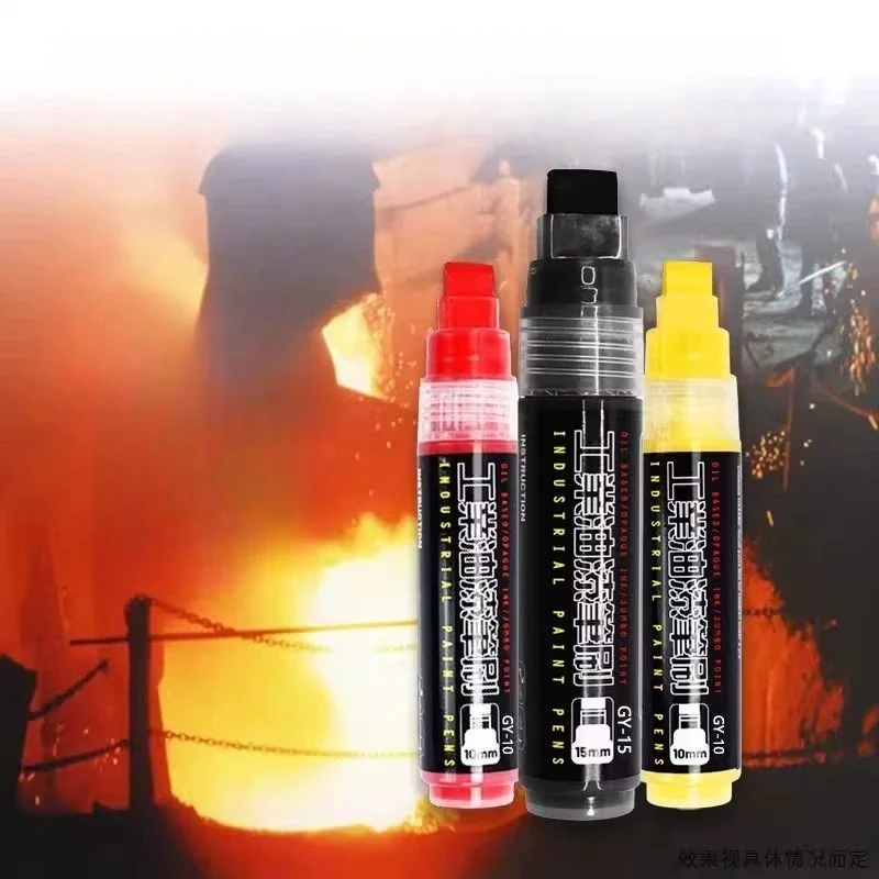 10/15/30mm Wide Head Industrial Paint Marker Waterproof Permanent Marking Pen for Construction Metal Wall Graffiti