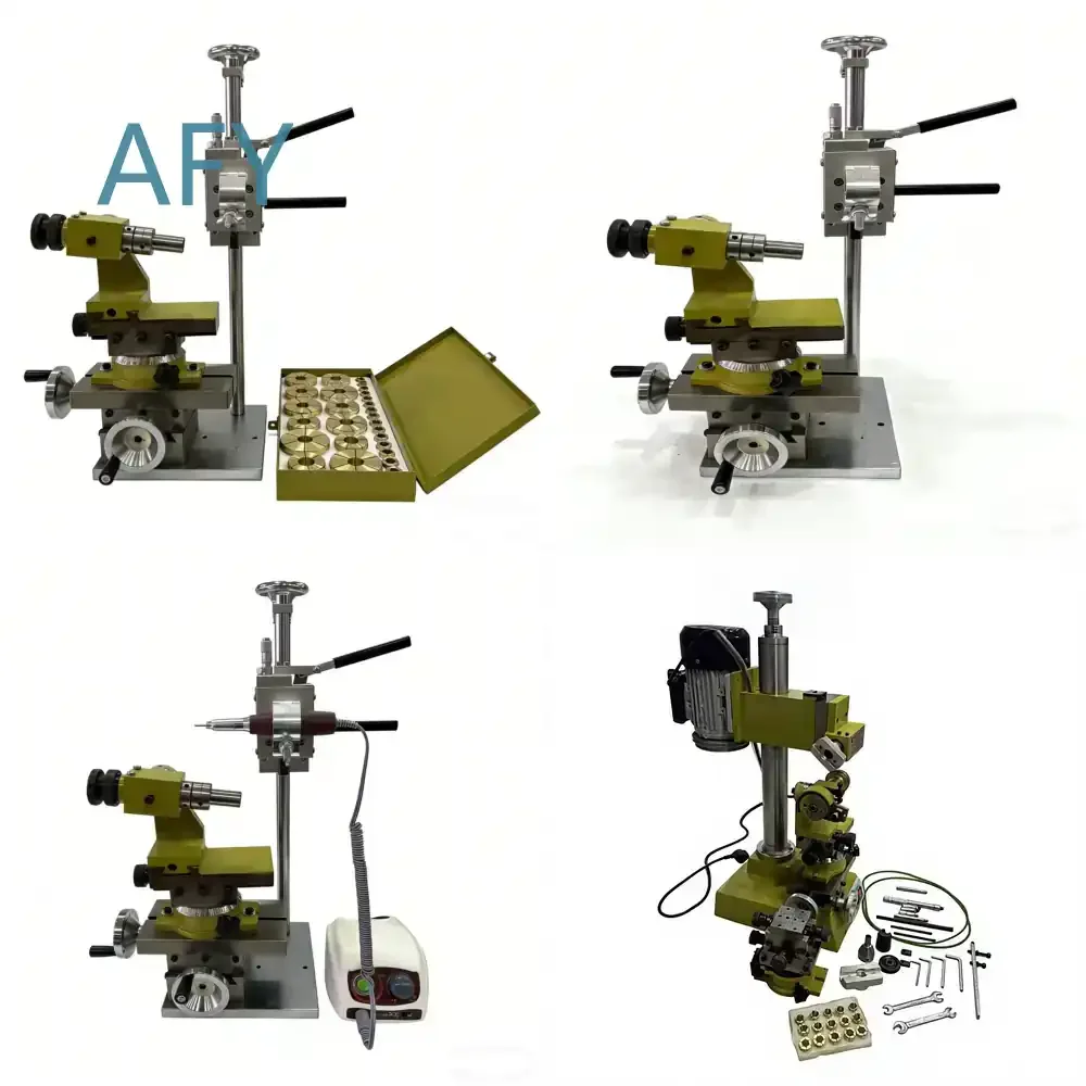 Diamond Flywheel Gem Faceting Machine Bracelet Ring Engraving Cutting Tool Equipment for Rings and Bracelets with 27 Chucks