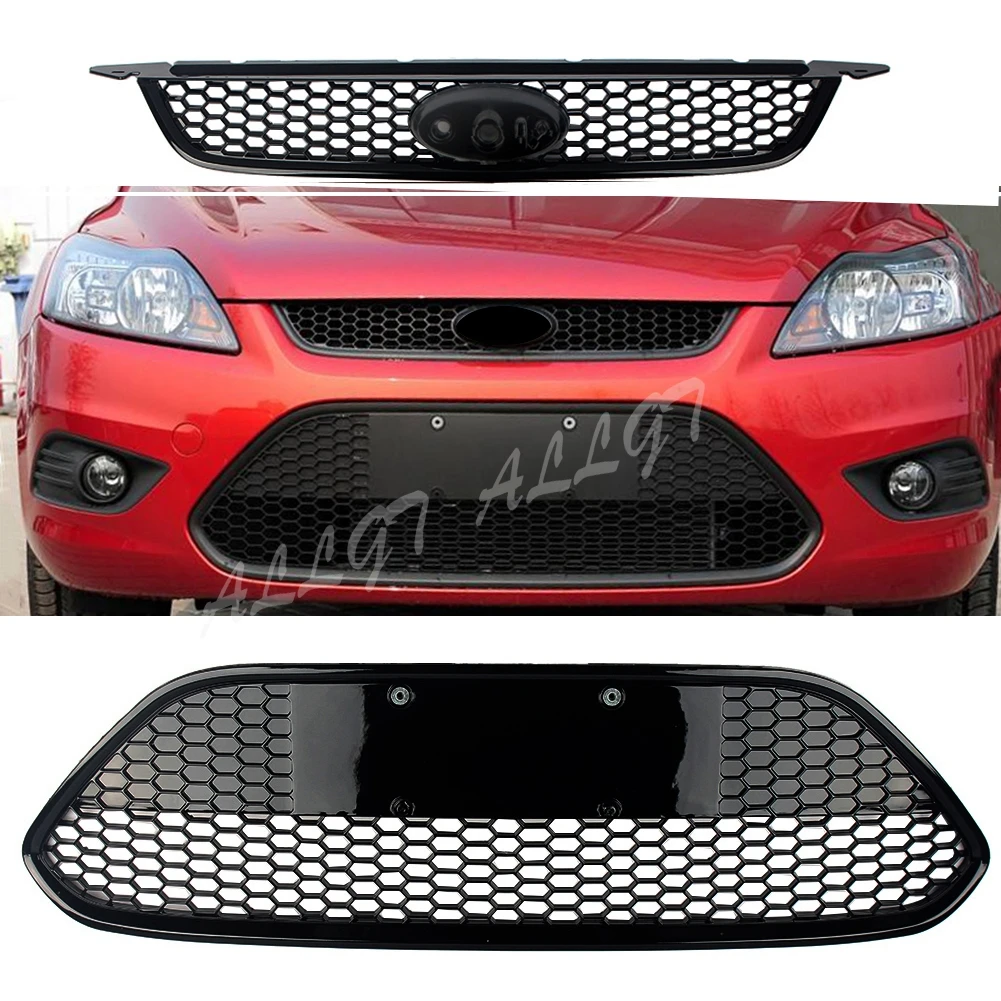 Car Front Lower Grille Bumper Honeycomb Gill For Ford Focus 2009 2010 2011 2012 2013 2014 2015 Hatchback Sedan