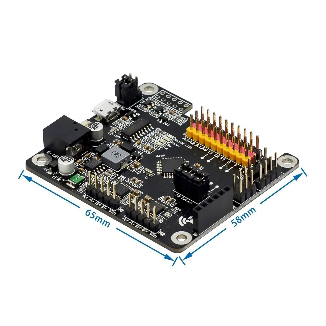 Bus Steering Controller Driver Board, Suporta Wi-Fi, Gamepad, Bluetooth, MP3, Hexapod Robot Motherboard, 24-Way