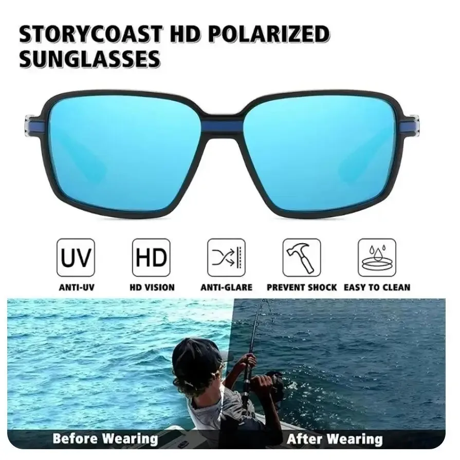 Okuma Outdoor-Sportbrille mit Polarisationsfilter, UV400-Schutz, angenehm zu tragen, modische und trendige Ausführung. – Detail 4