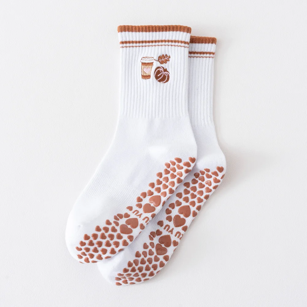 مصنع جوارب اليوغا المهنية جوارب بيلاتيس داخلي المضادة للانزلاق قصيرة أنبوب الطابق الجوارب الرياضية النساء الجوارب