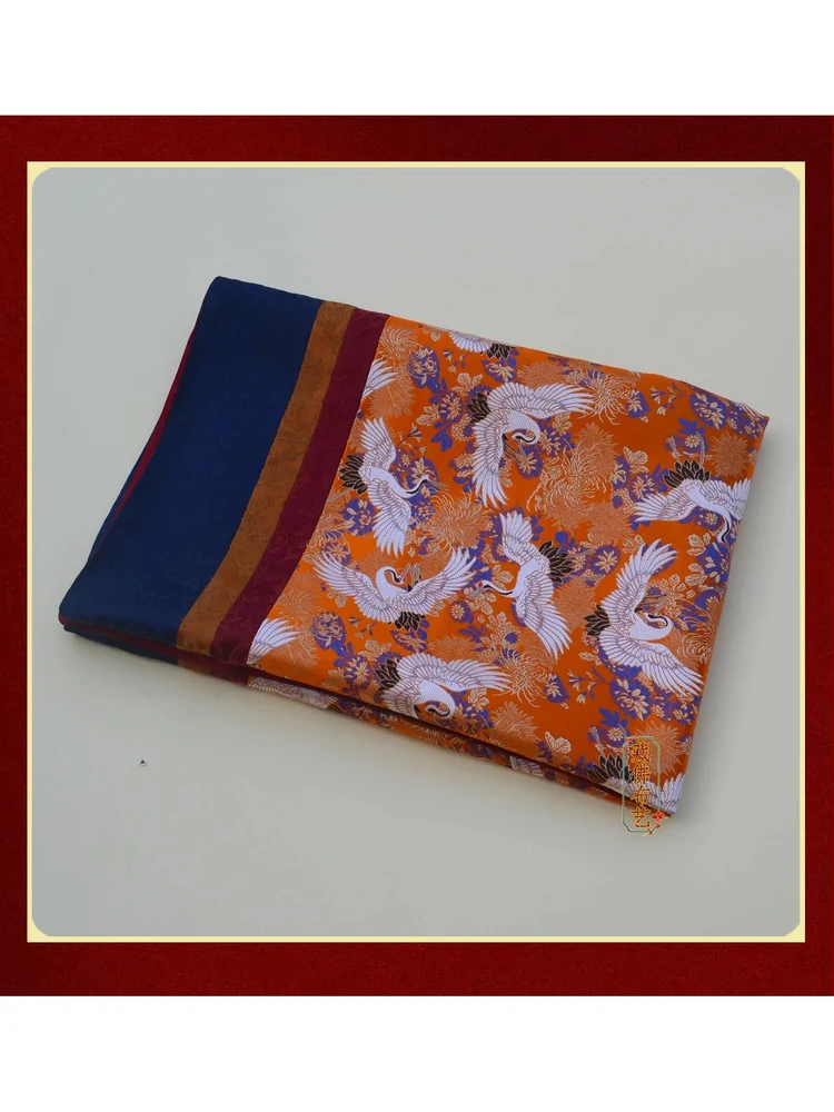 

Classical Ethnic Crane Tablecloth Home Temple Buddha Hall Decorative Offering Tablecloth Meter Square Mixed Fiber Tablecloth