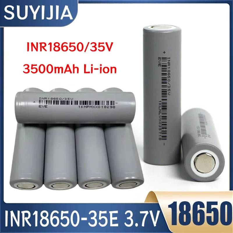 100% Original 18650 3500MAhแบตเตอรี่INR18650/35V 3500MAh Li-Ion 3.7V 18650 แบตเตอรี่ 1-50 ชิ้น