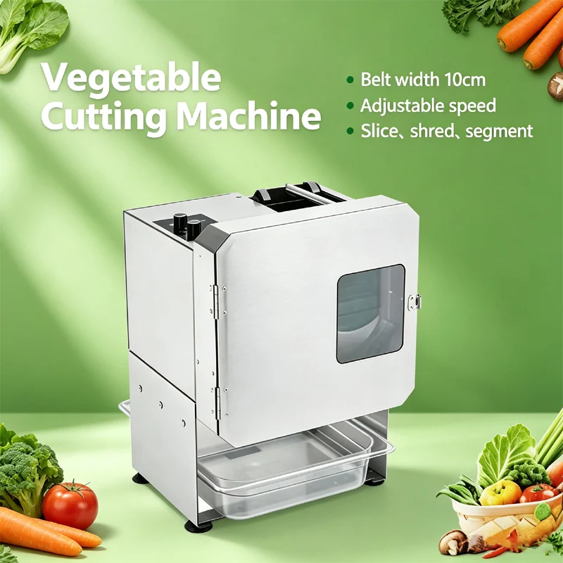 Small Desktop Vegetable Cutting Machine Multi Function Slicing Shredding Segmenting Vegetable Cutter 