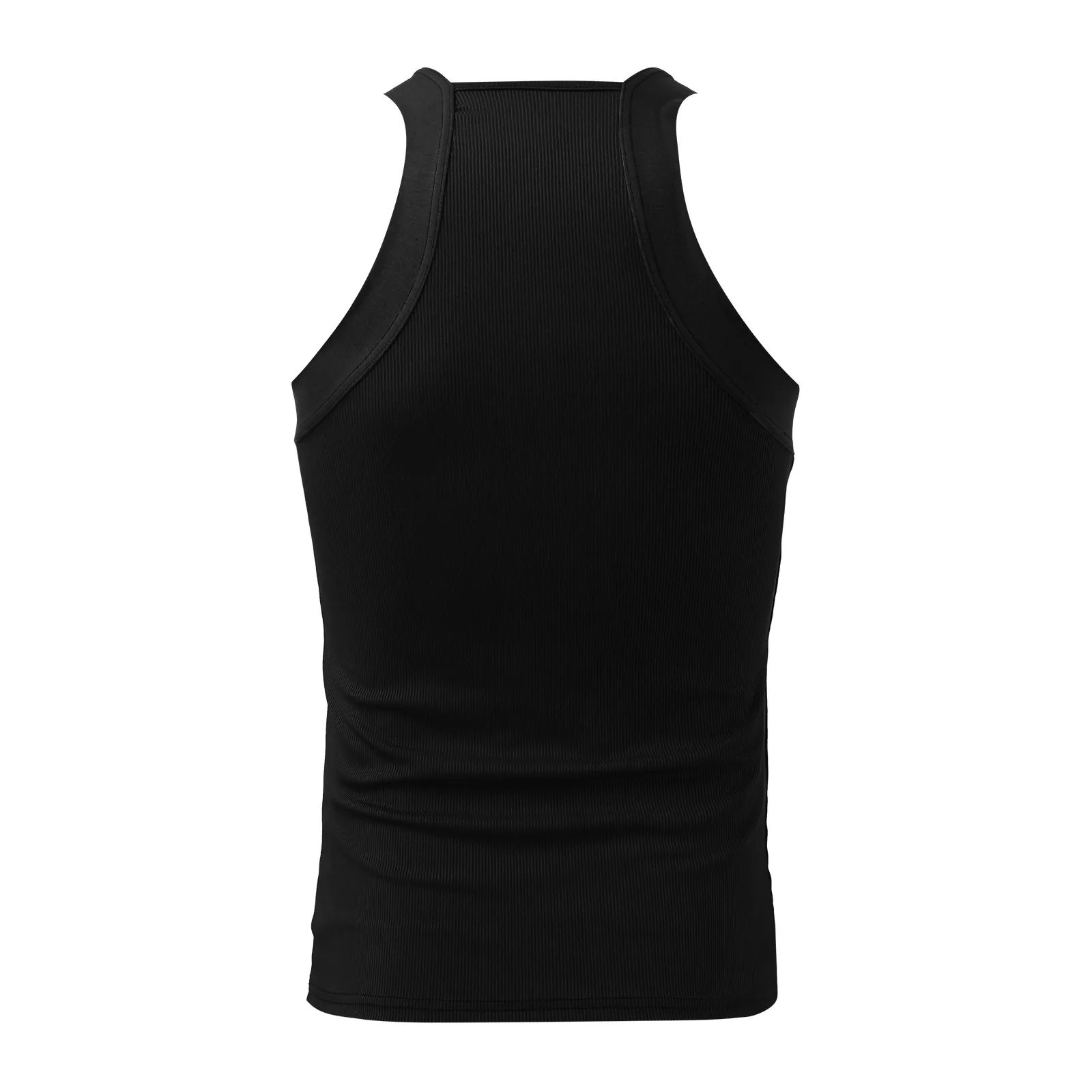 Male Camisole Sleeveless Vest Solid Color Sexy Tank Tops Off Shoulder Striped Nightclub Tops Sexy Male Gym Sporty Tops Mens