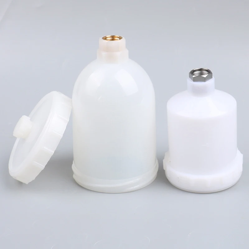 1pc 125ml,250ml,600ml Plastic Spray Paint Pot Sprayer Cup Air Gravity Feed Fastmover Thread Connector For Spray Tools