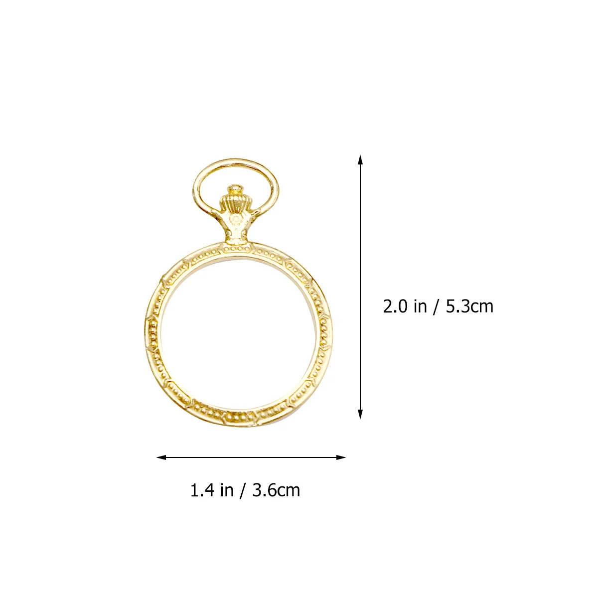20Pcs Alloy Round Pendant Frames Pocket Watch Style DIY Resin Epoxy Jewelry Making Charms Necklace Bracelet Accessories