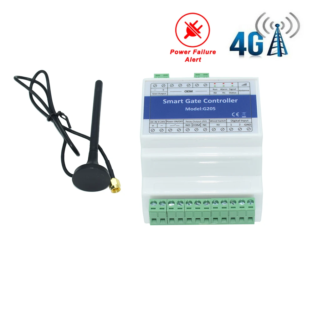 Contrôleur d'ouverture de porte à distance GSM 4G, interrupteur de relais marche/arrêt pour ouvre-po